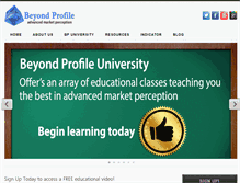 Tablet Screenshot of beyondprofile.com